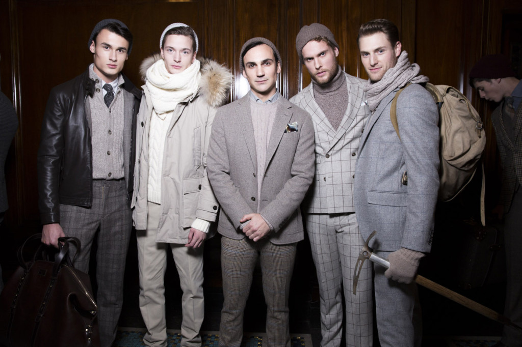 Hackett London AW14, backstage (Image: Sam Wilson, BFC)