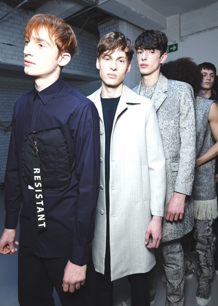 Matthew Miller AW15, backstage (Ph: Sam Wilson, British Fashion Council)