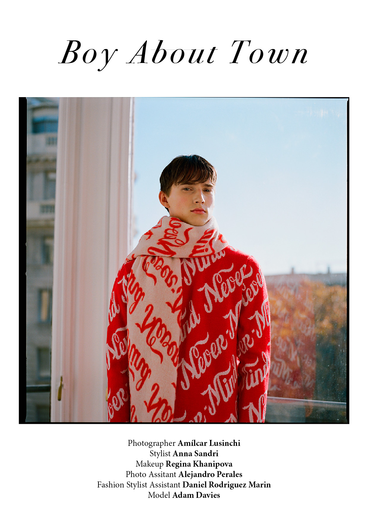 Boy About Town by Amílcar Lusinchi for CLIENT Online Client Magazine